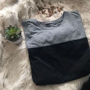 american eagle two tone shirt